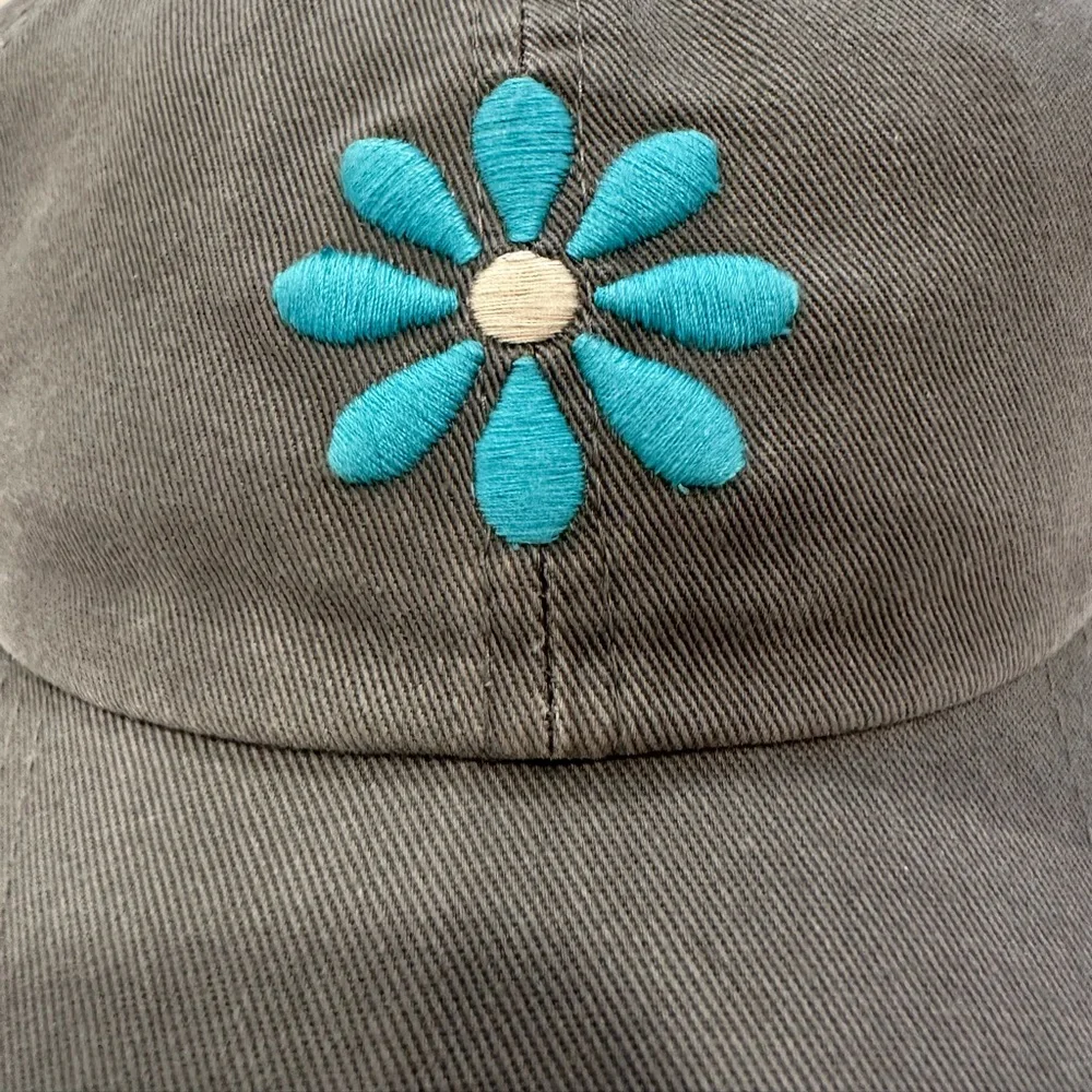 Life Is Good Gray Flower Hat - Picture 3 of 10